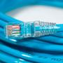 Imagem de Cabo de Rede Patch Cord 100 Metros Cat5e 100% Cobre Azul Crimpado Lan Utp Ethernet