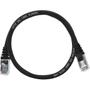 Imagem de Cabo de Rede Patch Cord Cat5e 100% Cobre com  Blindagem Preto 60 centímetros