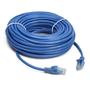 Imagem de Cabo de Rede Patch Cord Cat5e 30 metros RJ45 Crimpado Ethernet para Modem Computador Roteador Azul