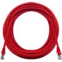 Imagem de Cabo de Rede Patch Cord Cat5e CCA 15 Metros Vermelho