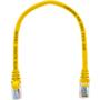 Imagem de Cabo de Rede Patch Cord Cat5e CCA Amarelo 40 centímetros para Internet