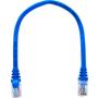 Imagem de Cabo de Rede Patch Cord Cat5e CCA Azul 30 centímetros