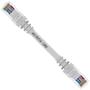 Imagem de Cabo de Rede Patch Cord Cat5e CCA Branco 10 centímetros Curto para rack
