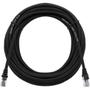 Imagem de Cabo de Rede Patch Cord Cat5e CCA Preto 9 Metros para Redes Wi-fi