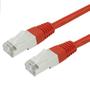 Imagem de Cabo de rede patch cord cat5e ftp blindado 2m - vermelho