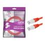 Imagem de Cabo de rede patch cord cat5e ftp blindado 2m - vermelho