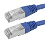 Imagem de Cabo de rede patch cord cat5e ftp blindado gigabit - 2m - azul 5+