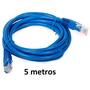 Cabo de Rede RJ45 AZUL 5MTS - Planeta Brinquedos Imagem de Cabo de Rede RJ45 AZUL 5MTS - Planeta Brinquedos
