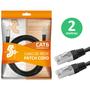 Imagem de Cabo de Rede RJ45 CAT6 Patch Cord 2 Metros Preto - 0181086