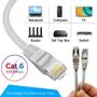 Imagem de Cabo de Rede RJ45 CFTV CAT6 Com 2 Metros Conector Banhado a Ouro LE311
