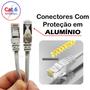 Imagem de Cabo de Rede RJ45 CFTV CAT6 Com Conector Banhado a Ouro LE311 LE312 LE313 LE314 LE315 LE316 LE317