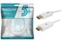 Imagem de Cabo Displayport 1.2 Displayport + Hdmi Branco 2M Com Trava