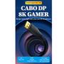 Imagem de Cabo Displayport Hdr 8k 240Hz 32Gbps G-Sync Feesync Gamer 3m