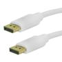 Imagem de Cabo Displayport Macho x Macho Branco 2,0 Metros