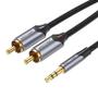 Imagem de Cabo Divisor de Áudio 3.5mm para 2 RCA Vention - Conector para Smartphone, Home Theater e Amplificador