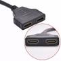 Imagem de Cabo Divisor Duplicador Y HDMI Macho X 2 HDMI Femea