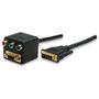 Imagem de Cabo Divisor DVI-I 24+1 Macho para VGA e 3 RCA Fêmeas