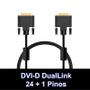 Imagem de Cabo DVI 1,5 Metros DVI -D Dual Link 24+1 Pinos