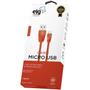 Imagem de Cabo Elg M510LR - USB/Micro USB - 1 Metro - Injetado Em PVC - Laranja