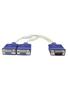 Imagem de Cabo Em Y Splitter Multiplicador Vga 1 Macho X 2 Femeas Vga