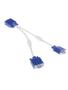 Imagem de Cabo Em Y Splitter Multiplicador Vga 1 Macho X 2 Femeas Vga