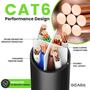 Imagem de Cabo Ethernet GearIt Cat 6, pacote com 10, 1,8 m, 10 Gbps, RJ45, preto