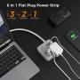 Imagem de Cabo Extensão TESSAN 15 Pés - 3 Tomadas e 3 Portas USB