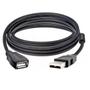 Imagem de Cabo extensão usb 2.0 com filtro macho x fêmea de 1,50 mts