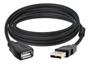 Imagem de Cabo Extensão Usb 2.0 Longa 1,5 Metros Extensor Macho Fêmea