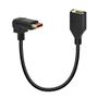 Imagem de Cabo Extensor Displayport DP 1.2 4K@60Hz 2k@144Hz 30cm 90º (J038)