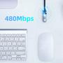 Imagem de Cabo Extensor Extensão USB 2.0 Macho x Fêmea 1m CableTime