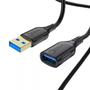 Imagem de Cabo Extensor Extensão Usb 3.0 3 Metros Macho/fêmea