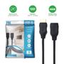 Imagem de Cabo Extensor Hdmi 2.0 Ultrahd 4k 2 Metros Pix 19 Pinos