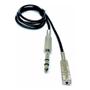 Imagem de Cabo Extensor P2- Conector P10 Trs Profissional Blindado 1m