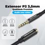 Imagem de Cabo Extensor P2 P3 Fone HeadSet Notebook Pc 2m Vention