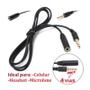 Imagem de Cabo Extensor P3 P2 Celular Fone De Ouvido Microfone kabu