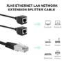 Imagem de Cabo Extensor RJ45 Ethernet LAN - 1 Macho para 2 Fêmeas