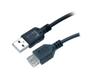 Imagem de Cabo Extensor USB 2.0 EVUS a Macho X a Femea 3.0M Preto Modelo C-007