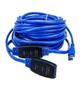 Imagem de Cabo Extensor Usb 3.0 Macho/femea C/ Repetidor De Sinal 20m