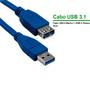 Imagem de Cabo Extensor Usb 3.1 Extensão Macho Fêmea 2 Metros