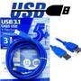 Imagem de Cabo Extensor Usb 3.1 Macho E Fêmea 3mt 0187723 Resistente