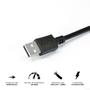 Imagem de Cabo Extensor Usb A 2.0 Macho Para Usb A 2.0 Femea 28awg Puro Cobre 1 Metro - Puamf2-1