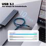 Imagem de Cabo Extensor Usb-c 4k 60hz Para Transf de Dados, 10 Gbps 1,5 Metro 906701-06 Crlo