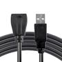 Imagem de Cabo Extensor USB de 1,5 Metros NT 03507 AM+AF Macho x Fêmea com Filtro contra Interferências Preto