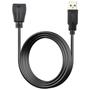 Imagem de Cabo Extensor USB de 1,5 Metros NT 03507 AM+AF Macho x Fêmea com Filtro contra Interferências Preto