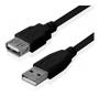Imagem de Cabo Extensor USB Femea e Macho Extensão USB 2.0 1,5m Preto