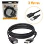 Imagem de Cabo Extensor USB Hi-Speed 2.0 3 Metros Macho Para Fêmea