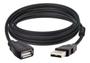 Imagem de Cabo Extensor USB Hi-Speed 2.0 3 Metros Macho Para Fêmea