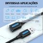 Imagem de Cabo Extensor Usb Macho x Femea 3.0 5gbps Controle Ps4 1m