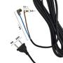 Imagem de Cabo Fio Elétrico com Luva 5M 2x1MM 2P 10A Compatível com Aspirador Electrolux GT20P